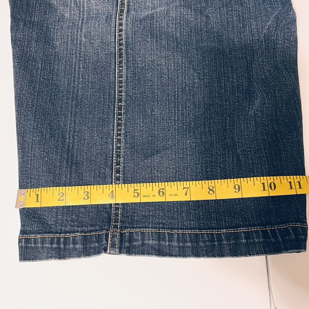 Venezia women's denim cotton pockets decorative seams Bermuda shorts 18/16 pics - Picture 8 of 16